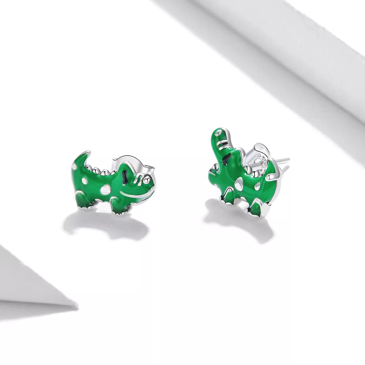 Brincos Petit Pequeno crocodilo estilo Pandora - SCE1113