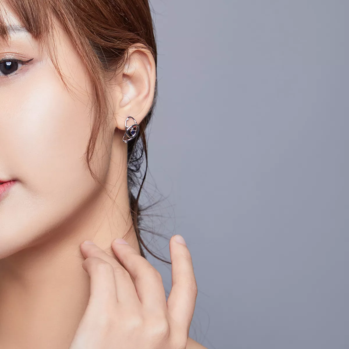 Brincos Petit Planeta misterioso estilo Pandora - BSE410