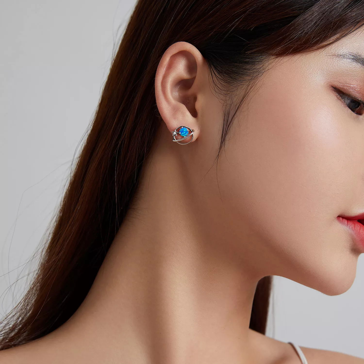 Brincos Petit Planeta misterioso estilo Pandora - SCE1133