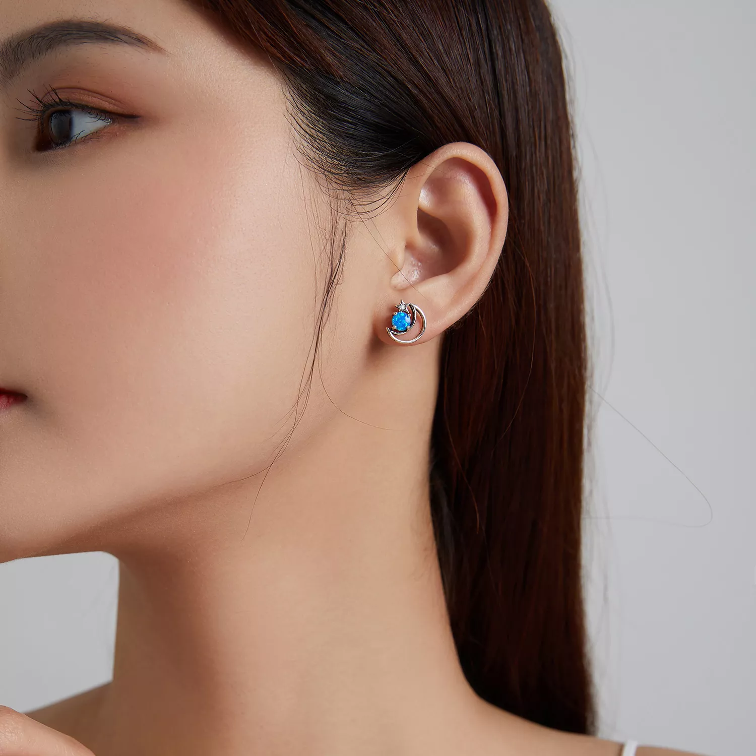 Brincos Petit Planeta misterioso estilo Pandora - SCE1133