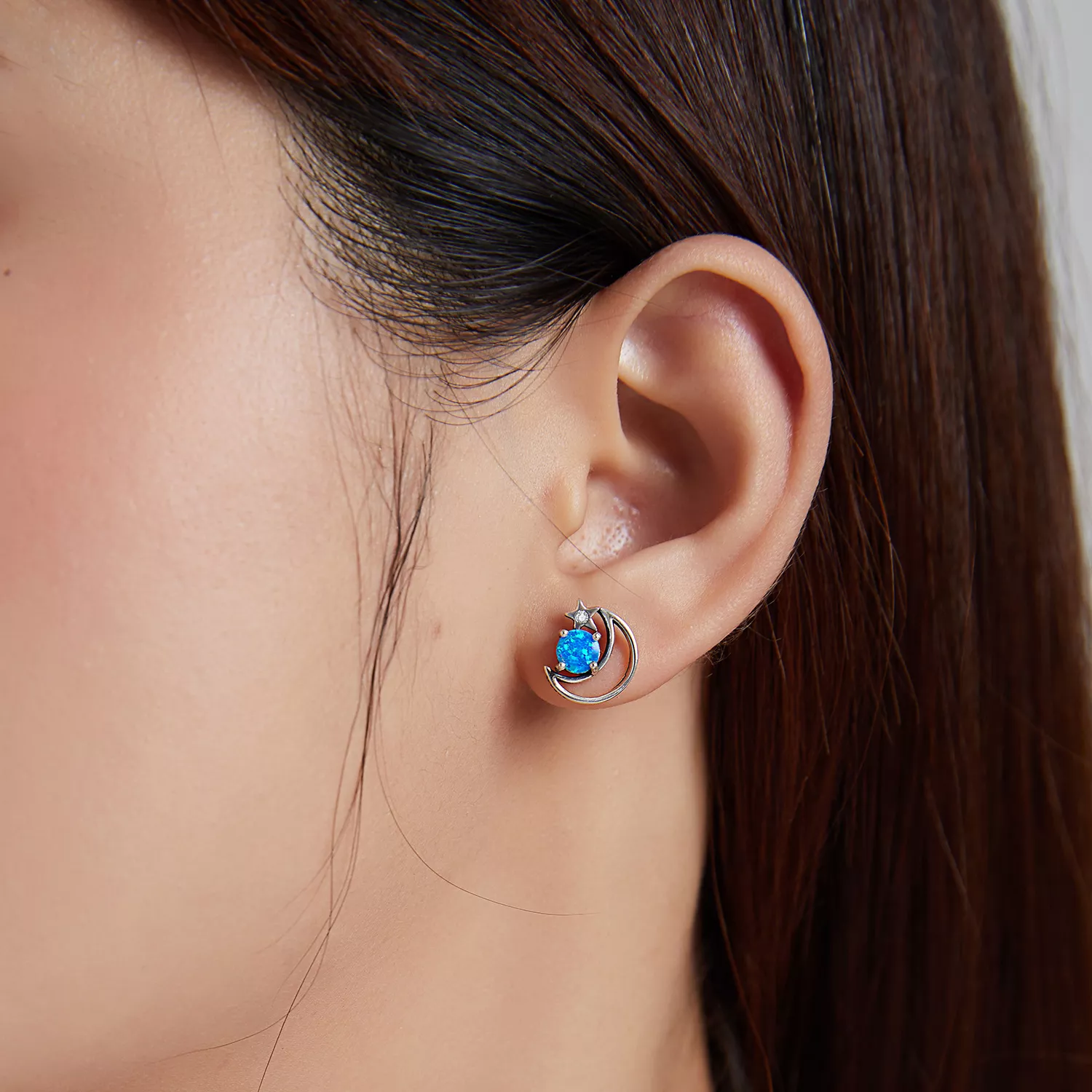 Brincos Petit Planeta misterioso estilo Pandora - SCE1133