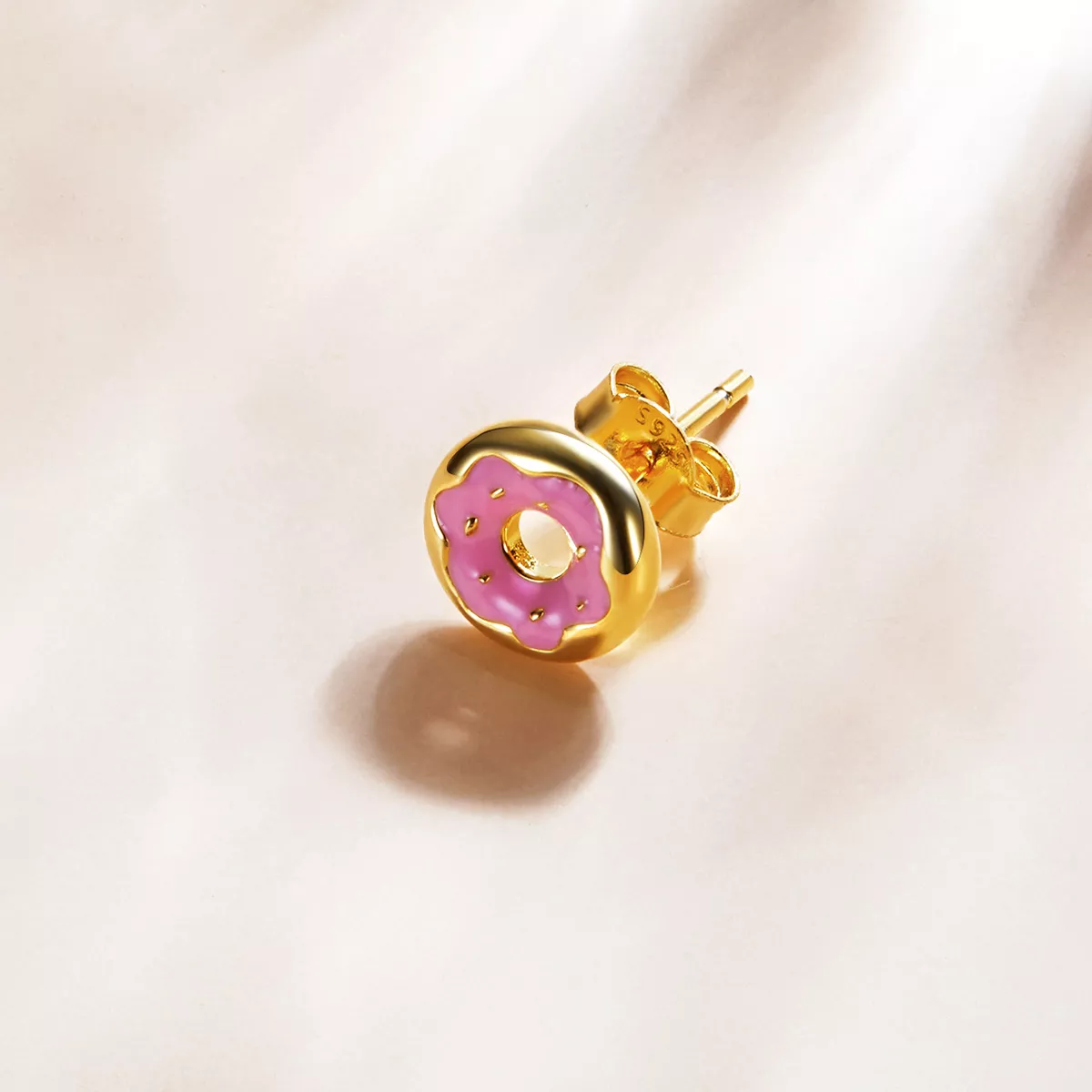 Brincos Petit Rosquinha estilo Pandora - SCE1163