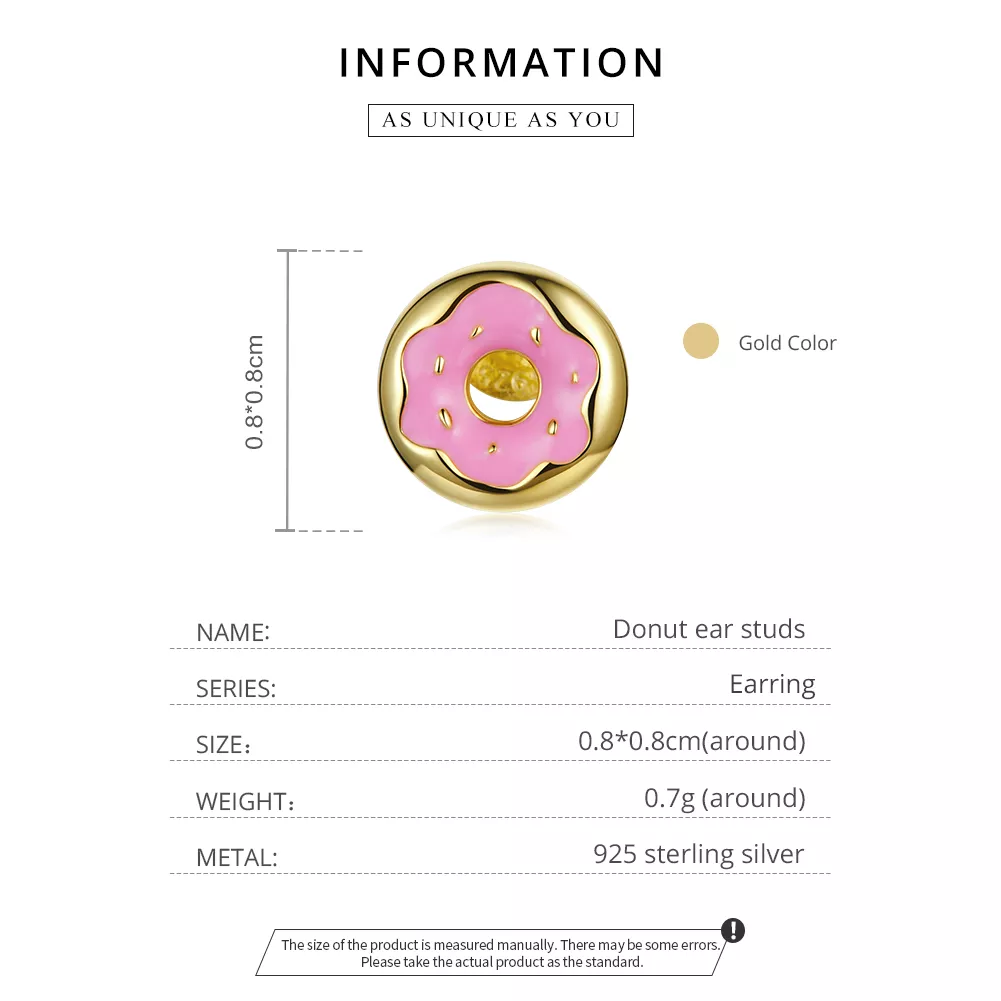 Brincos Petit Rosquinha estilo Pandora - SCE1163
