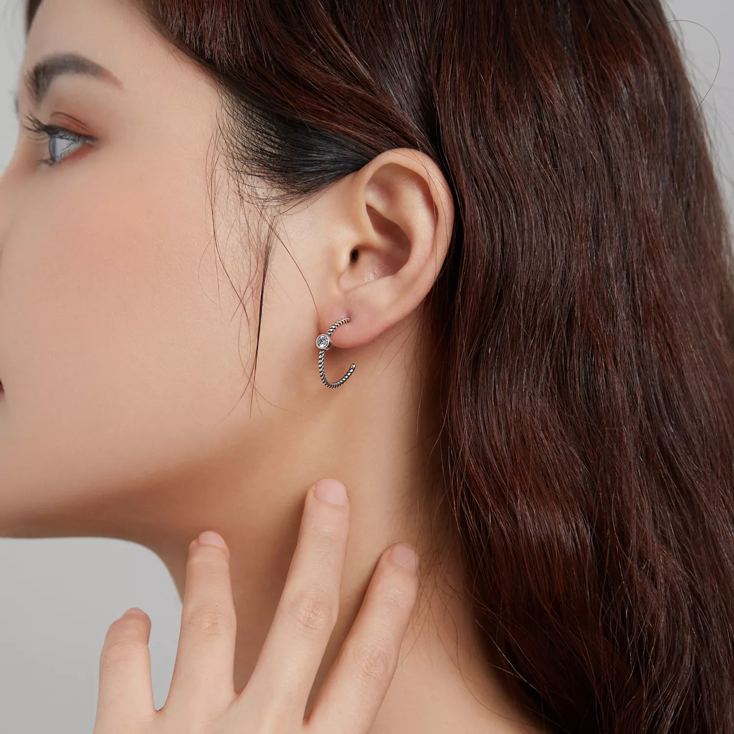 Brincos Petit Simples estilo Pandora - SCE1122