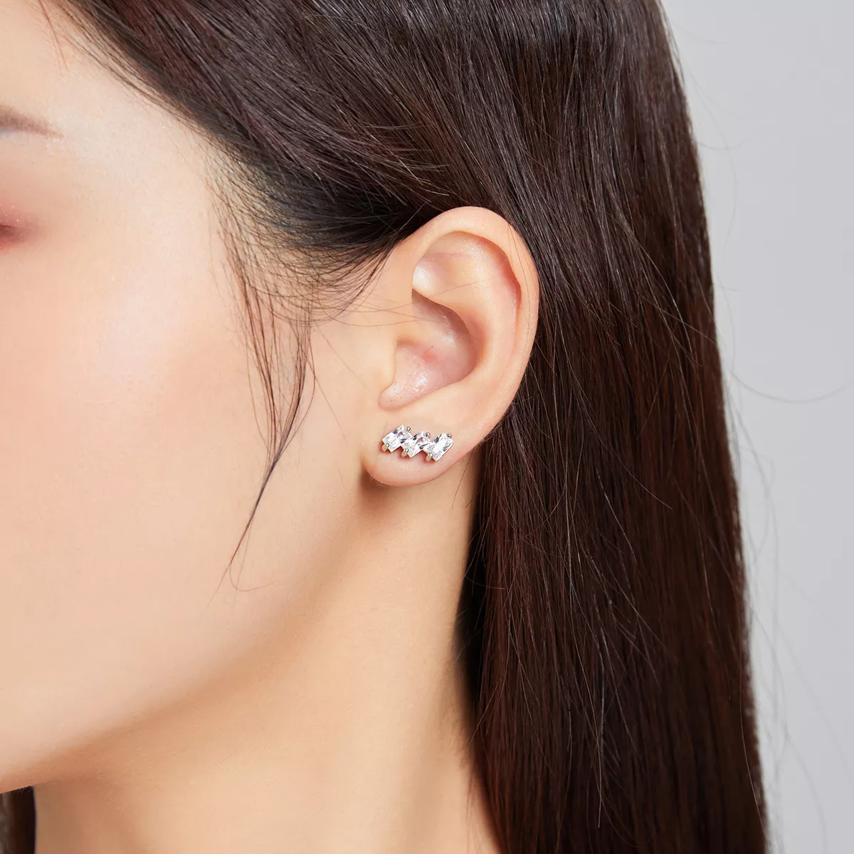 Brincos Petit Sólido estilo Pandora - SCE1051-A