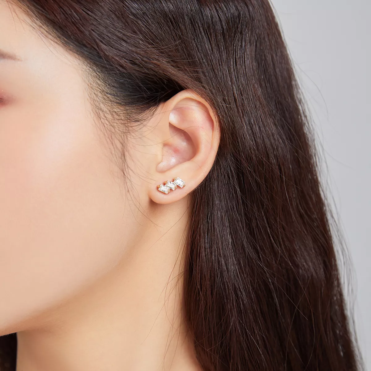 Brincos Petit Sólido estilo Pandora - SCE1051-B