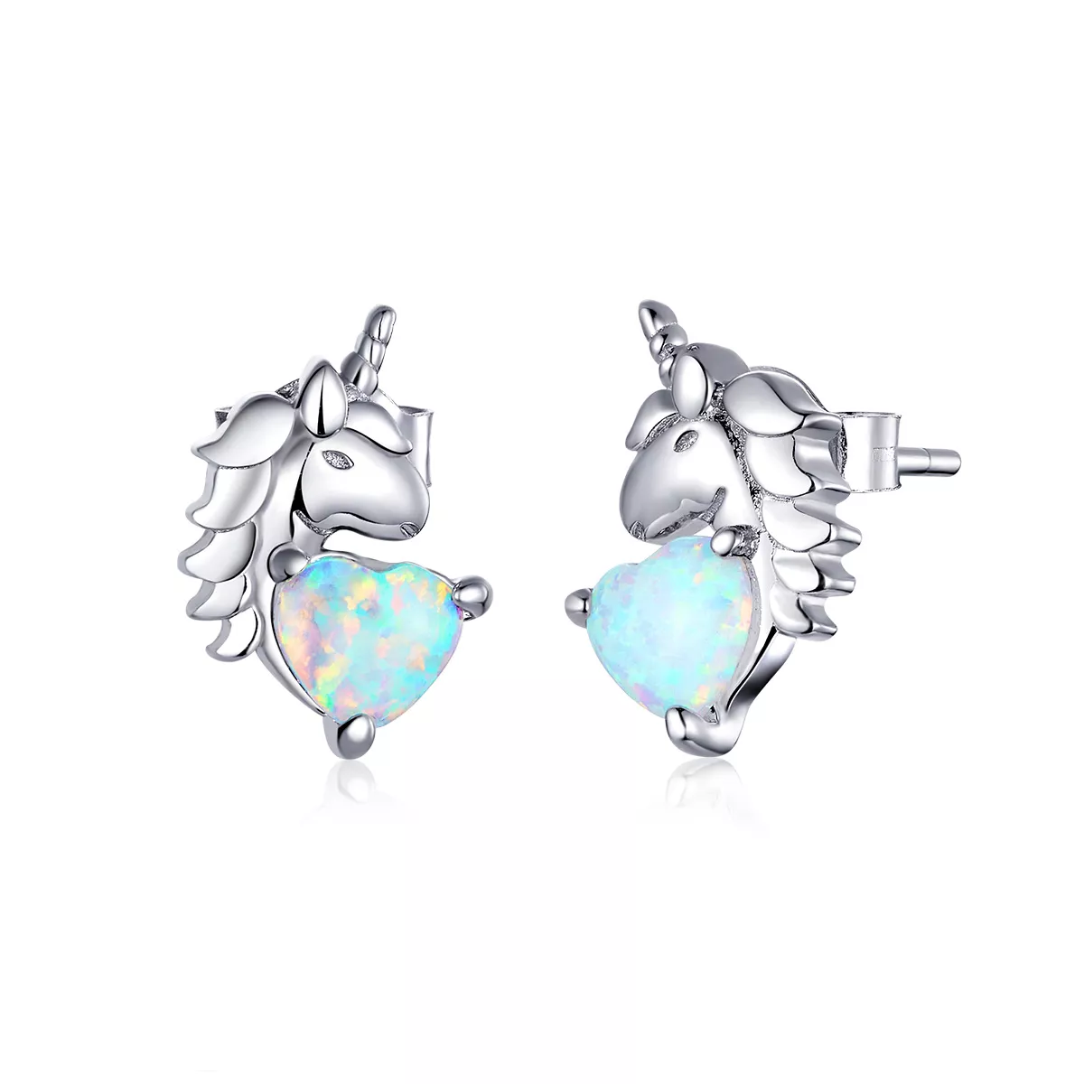 Brincos Petit Unicórnio estilo Pandora - SCE896