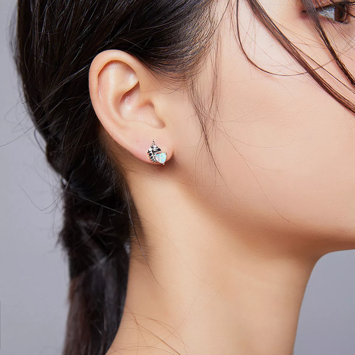 Brincos Petit Unicórnio estilo Pandora - SCE896