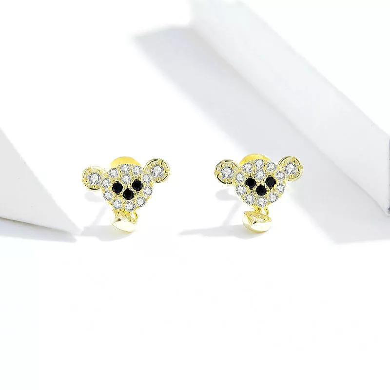 Brincos Petit Urso fofo estilo Pandora - SCE788