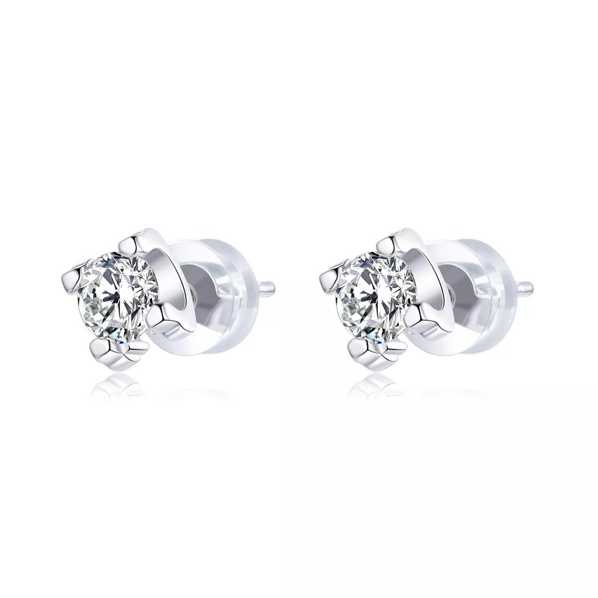 Brincos Petit Zircão Simples estilo Pandora - SCE974