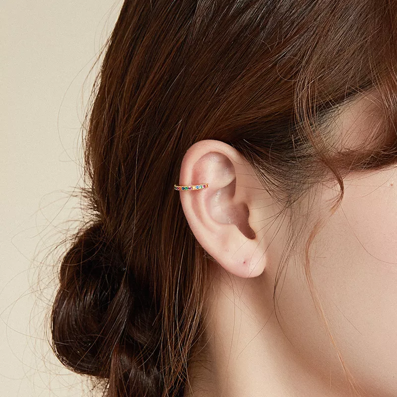 Clipe de orelha Colorido estilo Pandora - SCE993-B