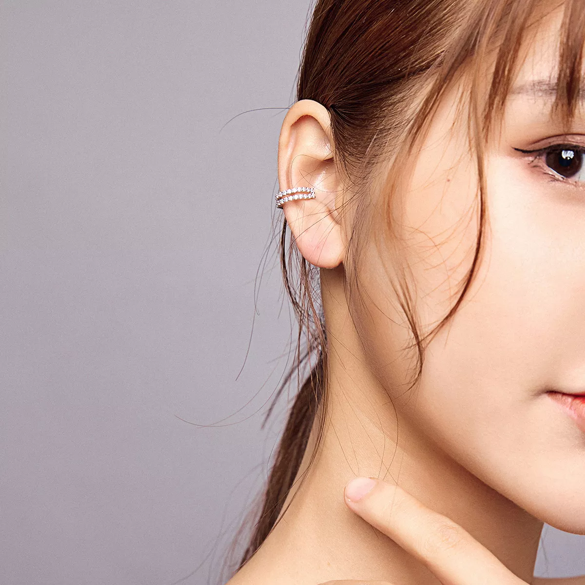 Clipe de orelha Deslumbrante estilo Pandora - SCE904