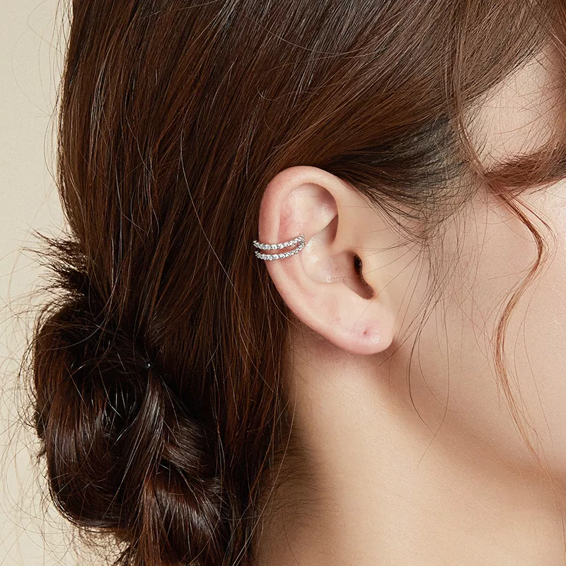 Clipe de orelha Deslumbrante estilo Pandora - SCE904