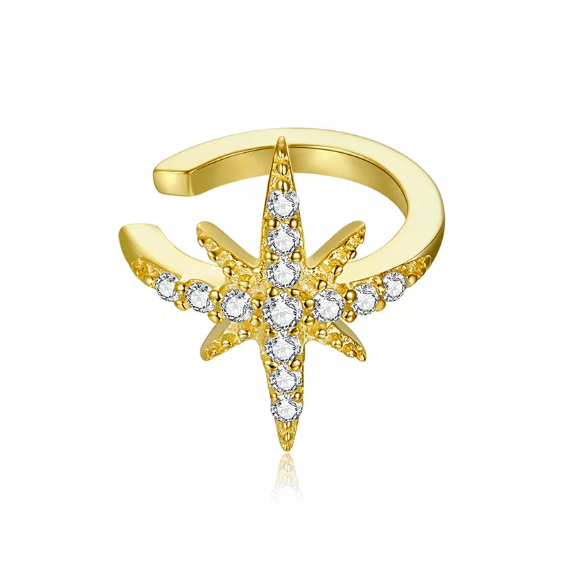 Clipe de orelha estrela polar estilo Pandora - SCE999-B