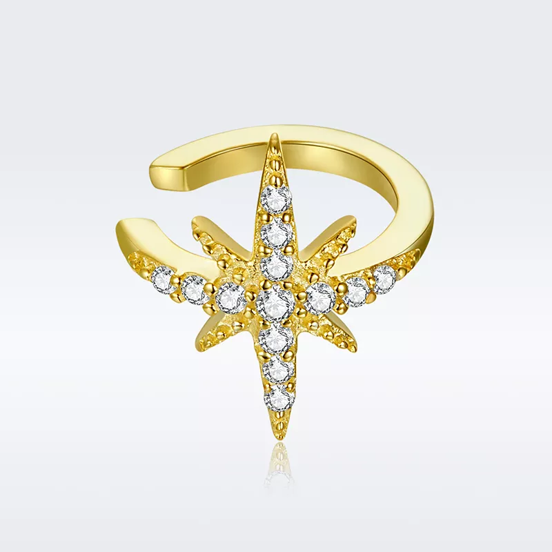 Clipe de orelha estrela polar estilo Pandora - SCE999-B