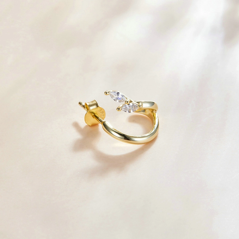 (imagem para) Brinco Argolas Diamante estilo Pandora - SCE1080 - Visualizar 3