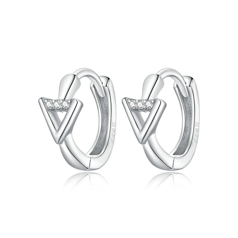 (imagem para) Brincos Petit Triângulo estilo Pandora - SCE1039