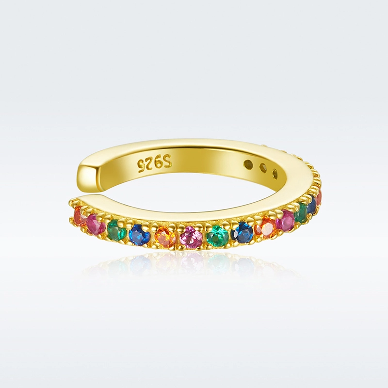 (imagem para) Clipe de orelha Colorido estilo Pandora - SCE993-B - Visualizar 3