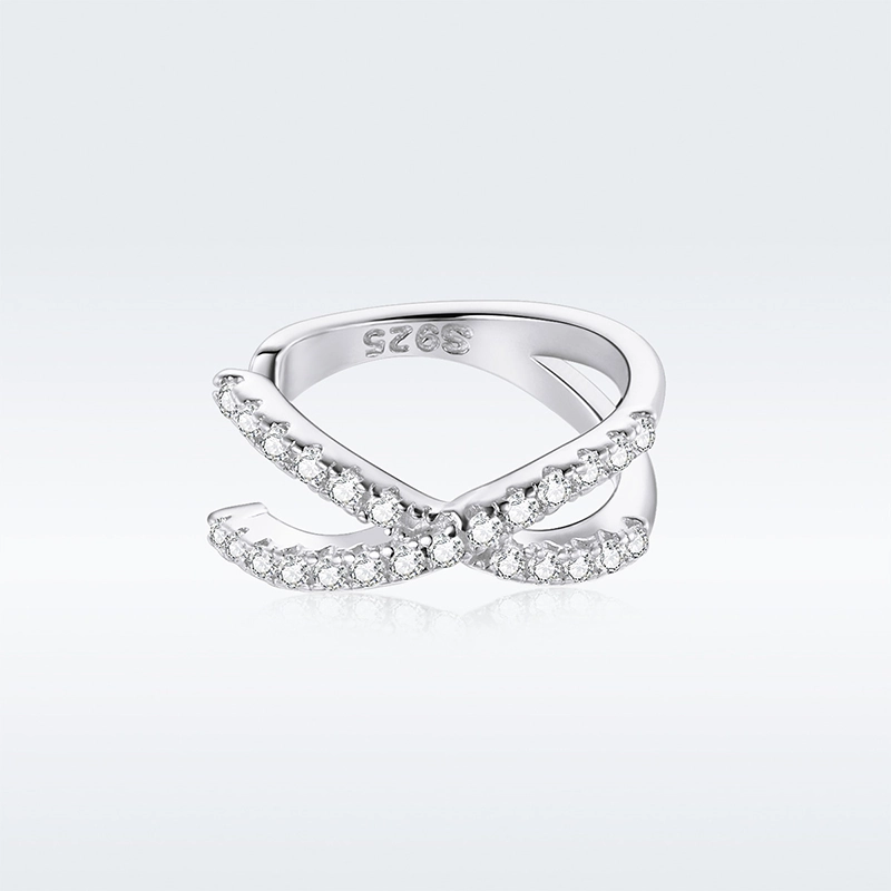 (imagem para) Clipe de orelha cruz estilo Pandora - SCE997-A - Visualizar 3