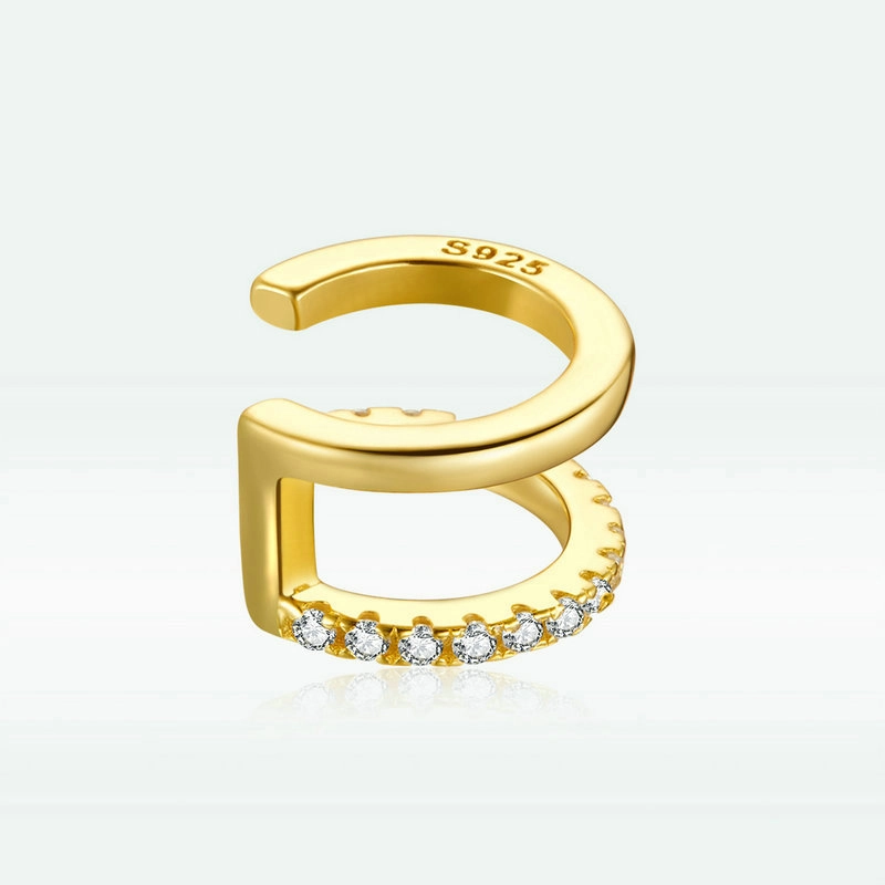 (imagem para) Clipe de orelha Simples estilo Pandora - SCE994-B - Visualizar 2