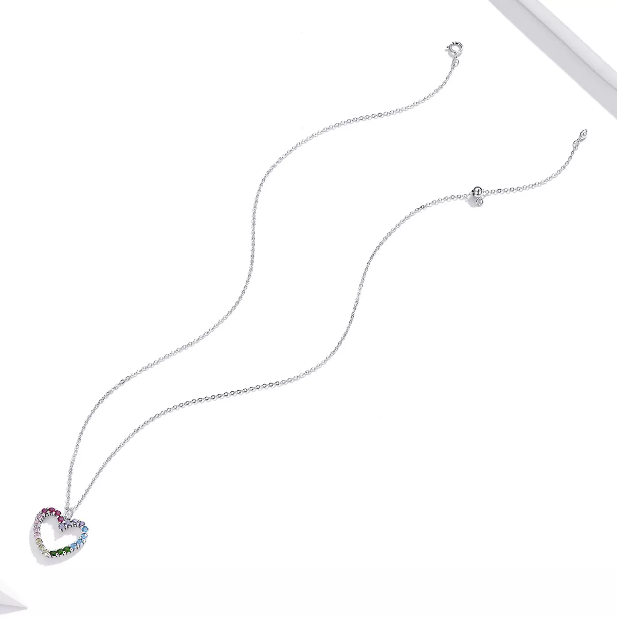 Colar Amor do arco-íris estilo Pandora - SCN449