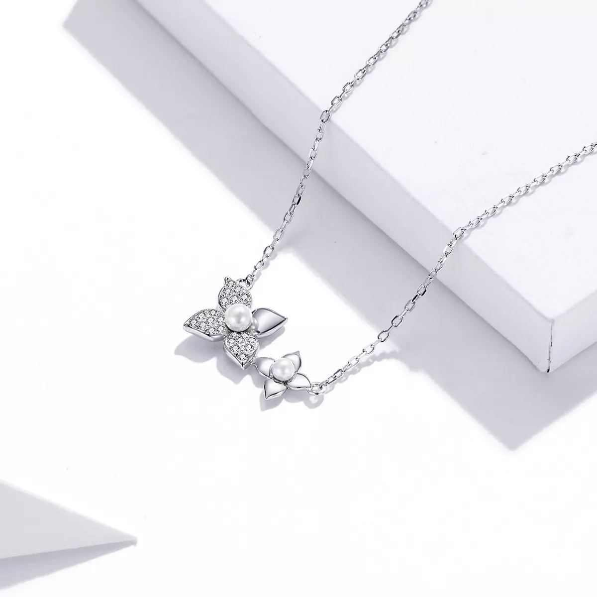 Colar Bola de hortênsia estilo Pandora - SCN438