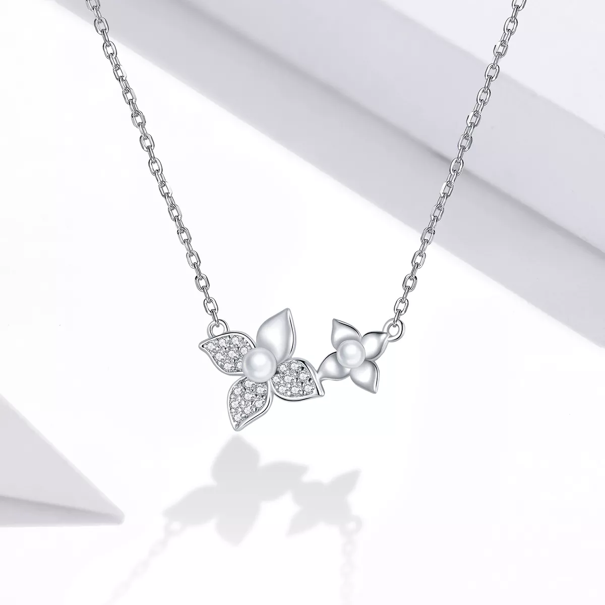 Colar Bola de hortênsia estilo Pandora - SCN438