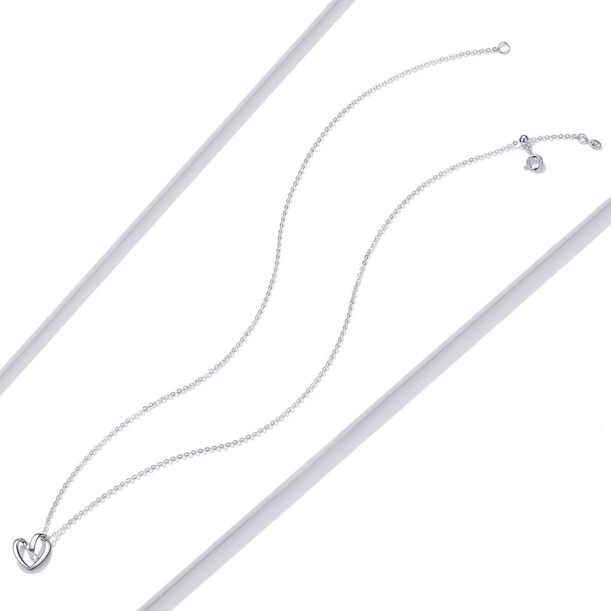 Colar Coração de Ação de Graças estilo Pandora - SCN450