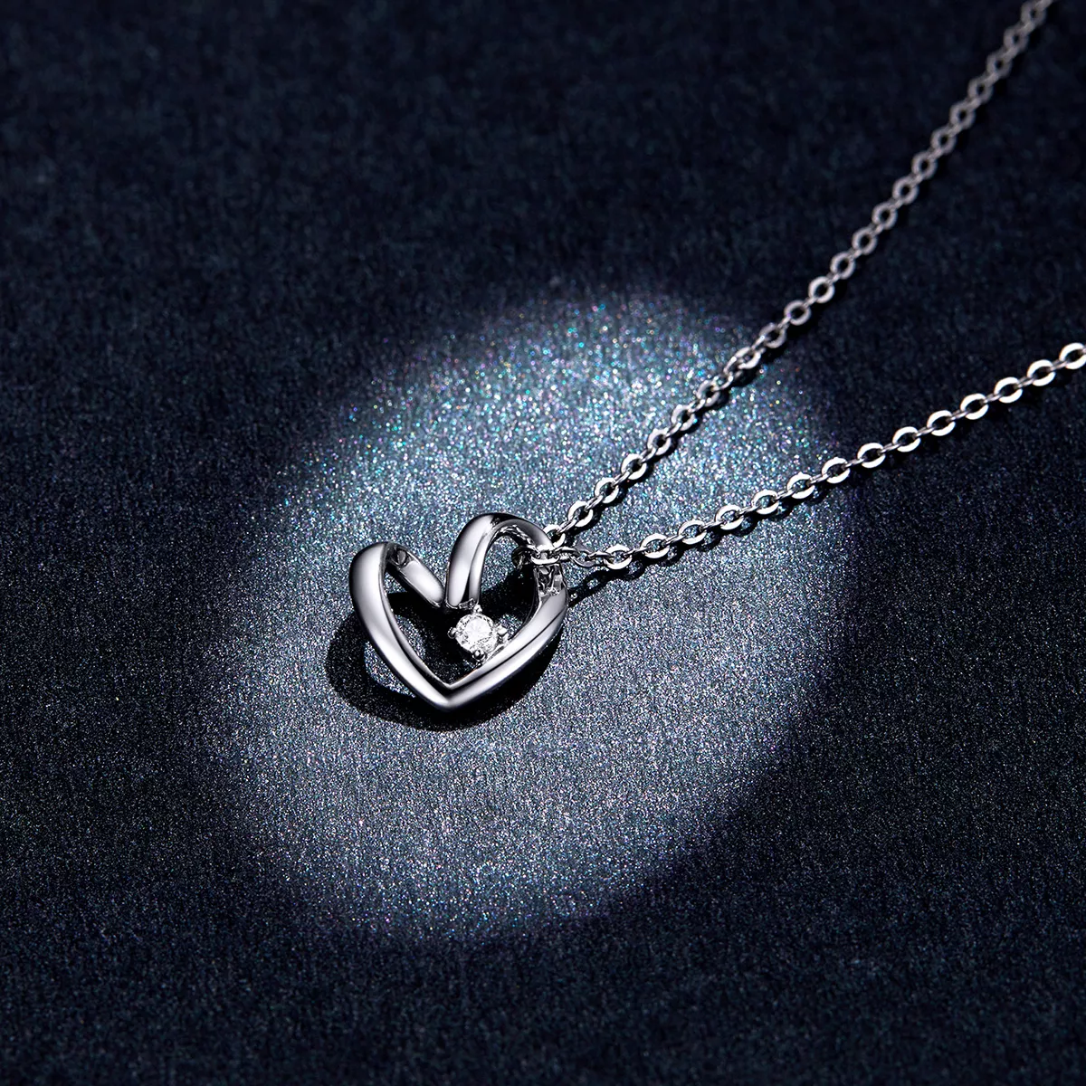 Colar Coração de Ação de Graças estilo Pandora - SCN450