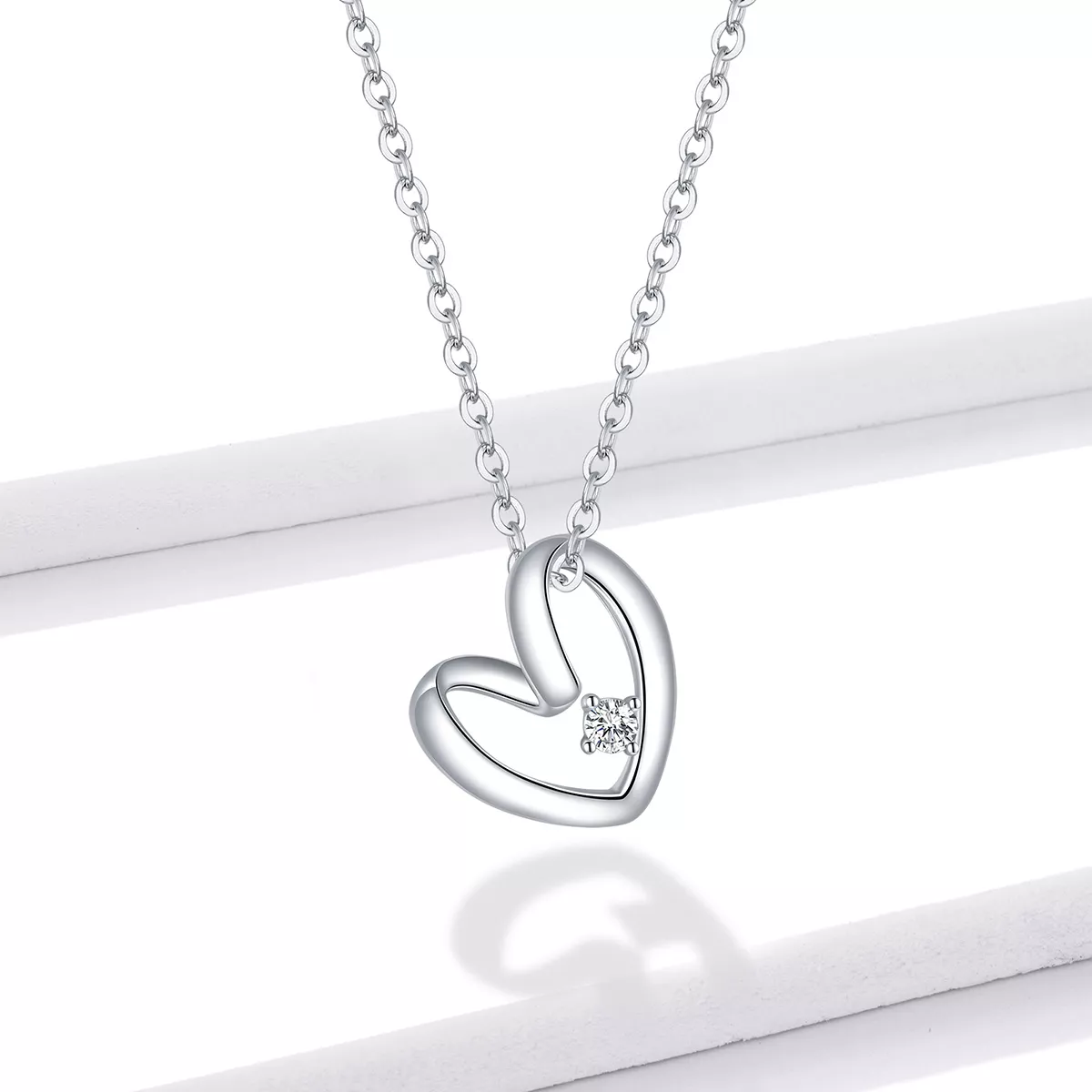 Colar Coração de Ação de Graças estilo Pandora - SCN450