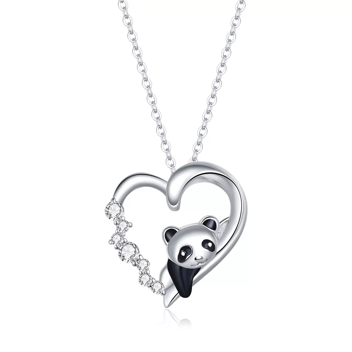 Colar Cute Little Panda estilo Pandora - SCN453