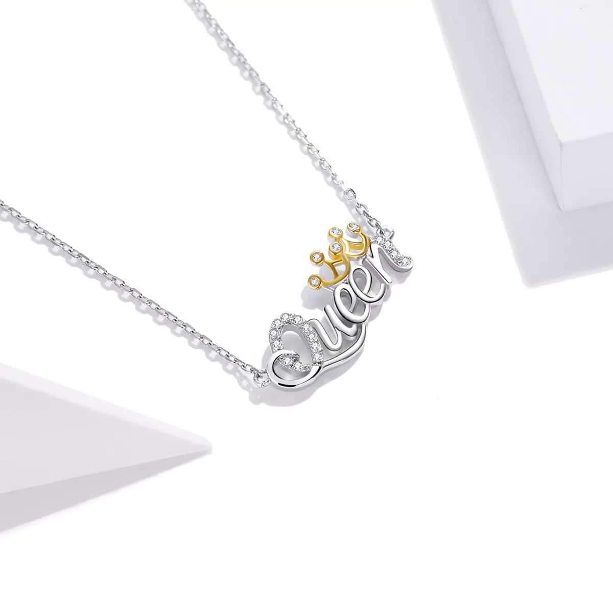 Colar Dois tons rainha estilo Pandora - SCN435