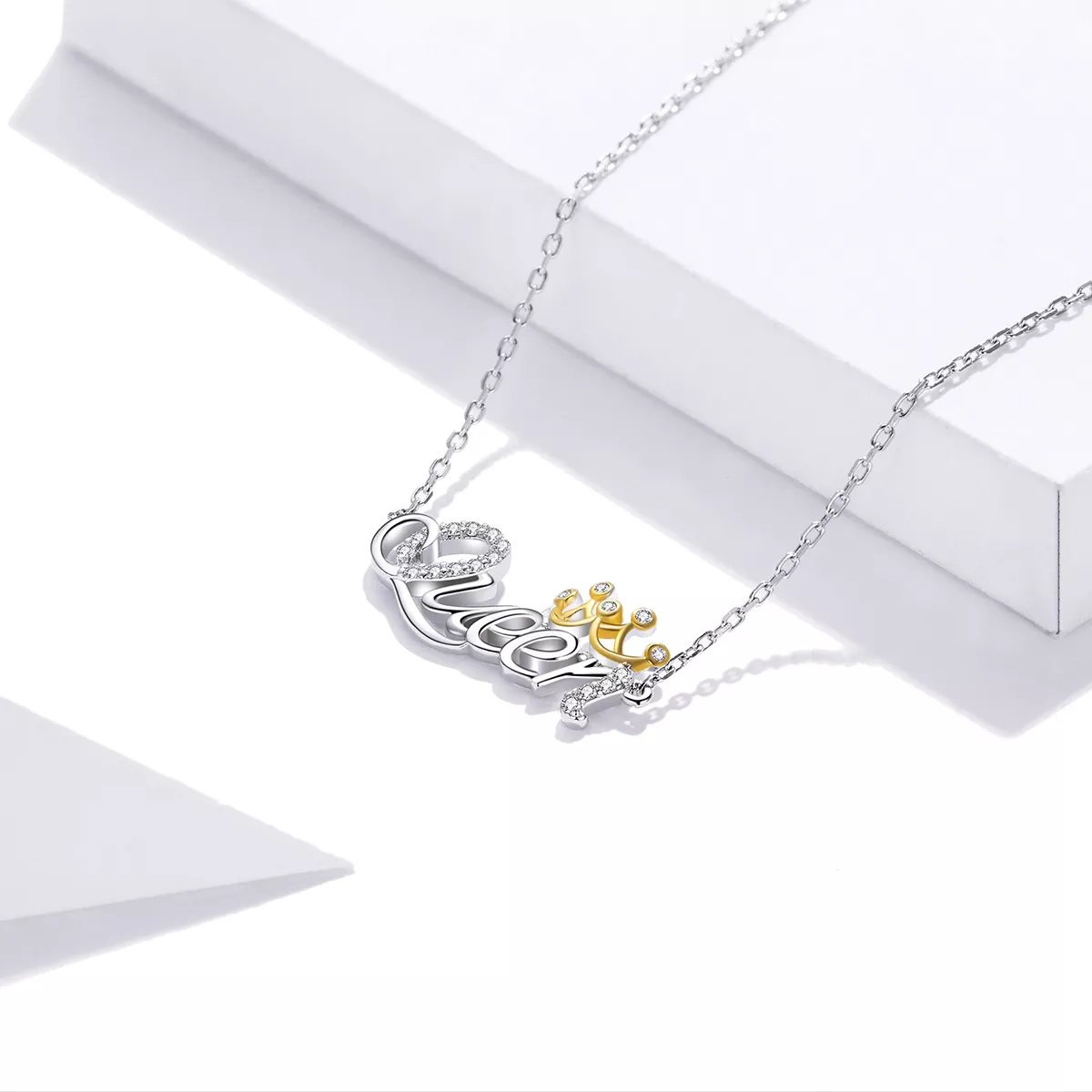 Colar Dois tons rainha estilo Pandora - SCN435