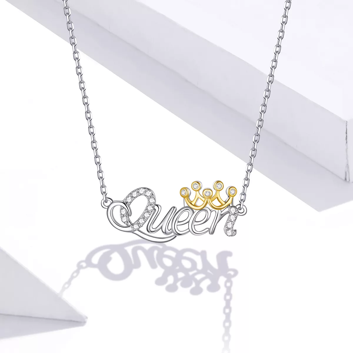 Colar Dois tons rainha estilo Pandora - SCN435