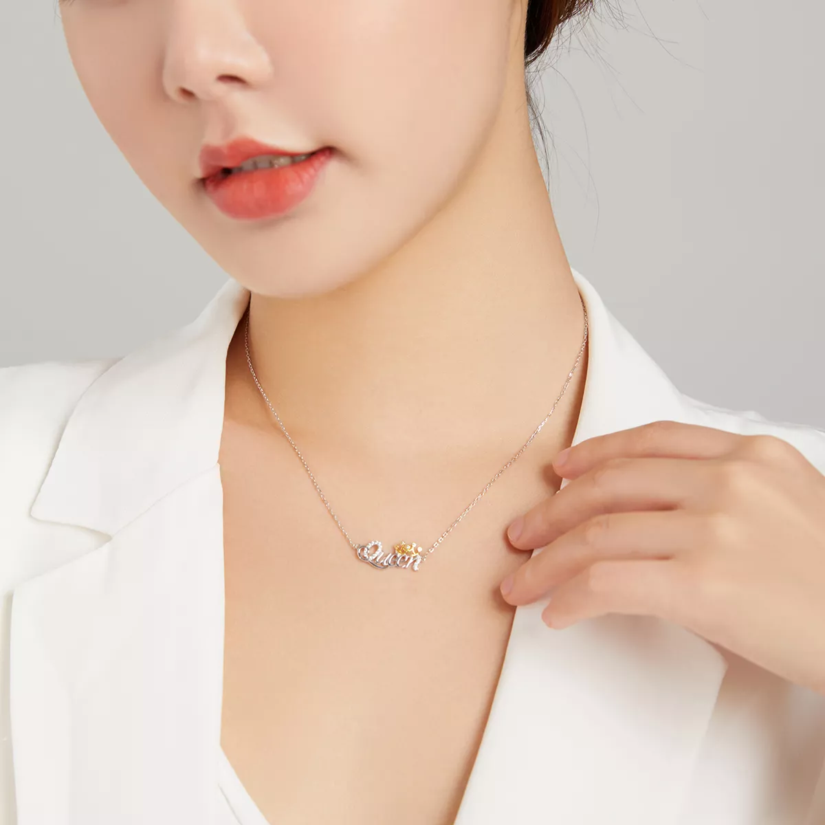 Colar Dois tons rainha estilo Pandora - SCN435