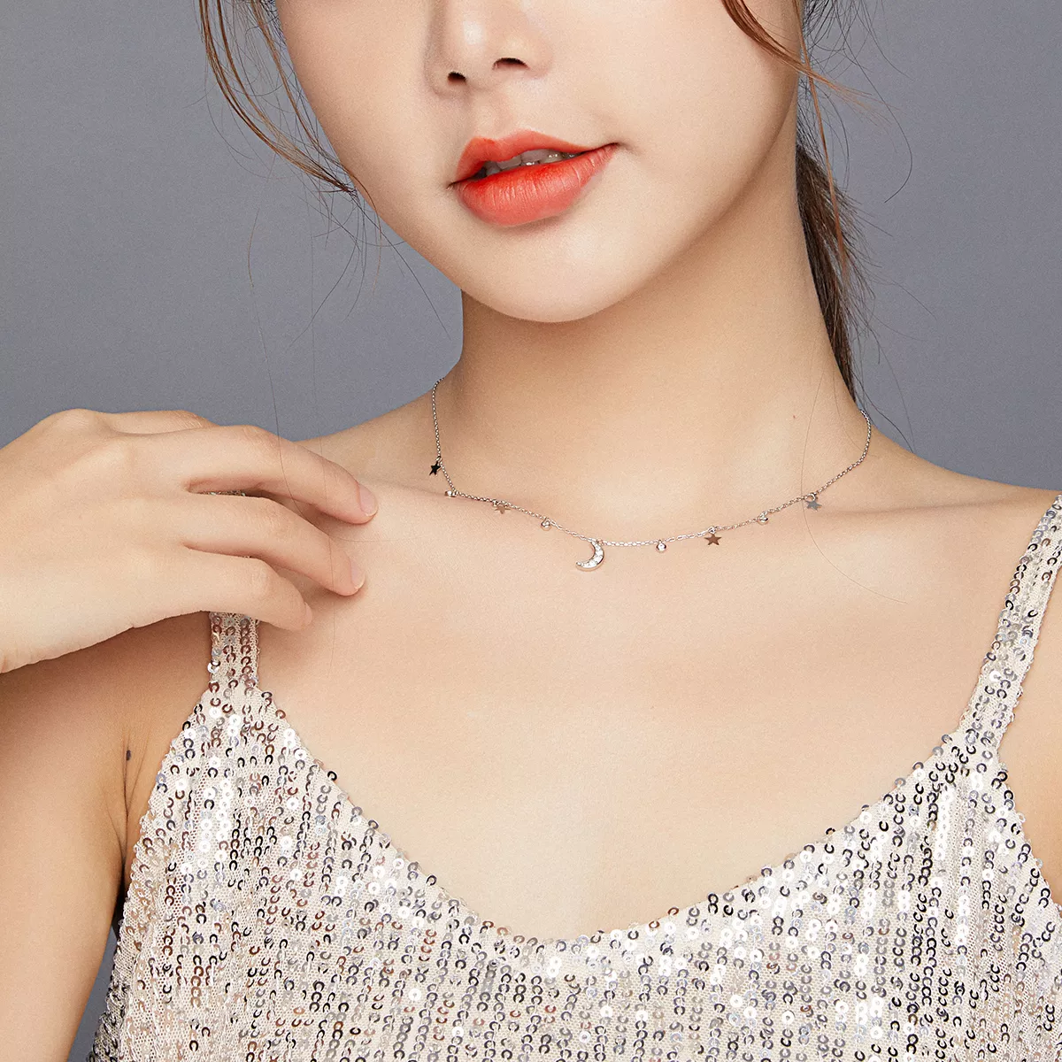 Colar Dream Star Moon life Pandora - SCN420