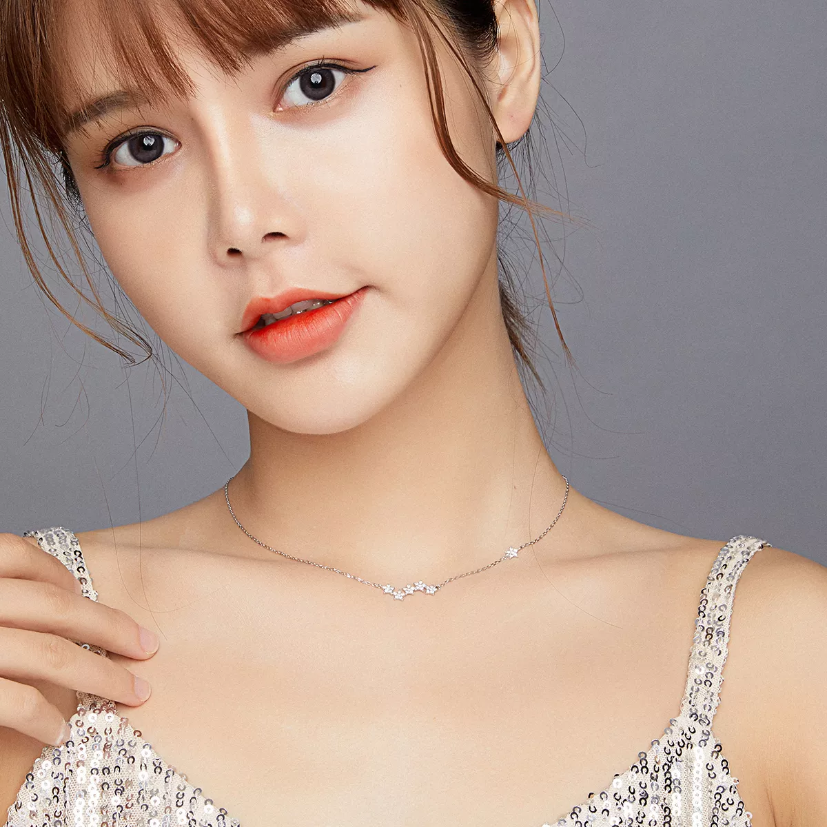 Colar Estrelas cintilantes estilo Pandora - SCN419