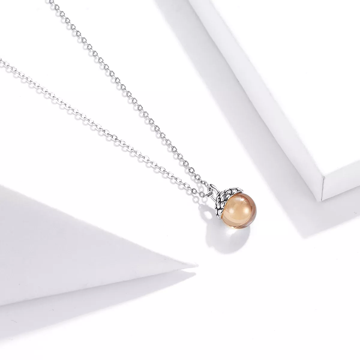 Colar Fruto Brilhante do Carvalho estilo Pandora - SCN414