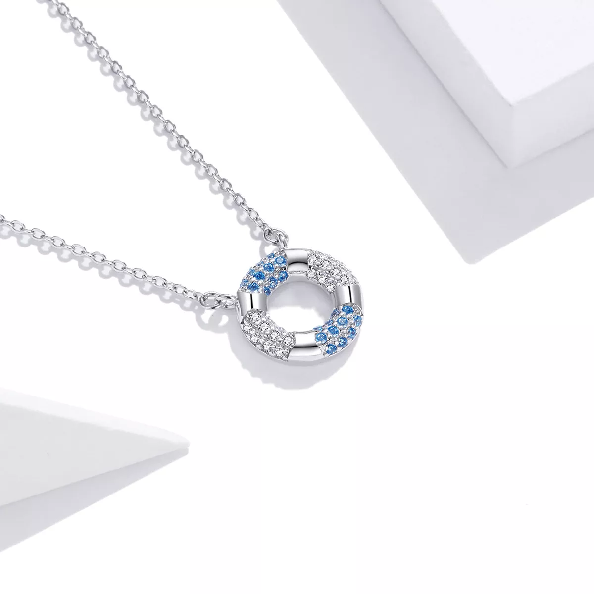 Colar Happy Swimming Ring estilo Pandora - SCN447