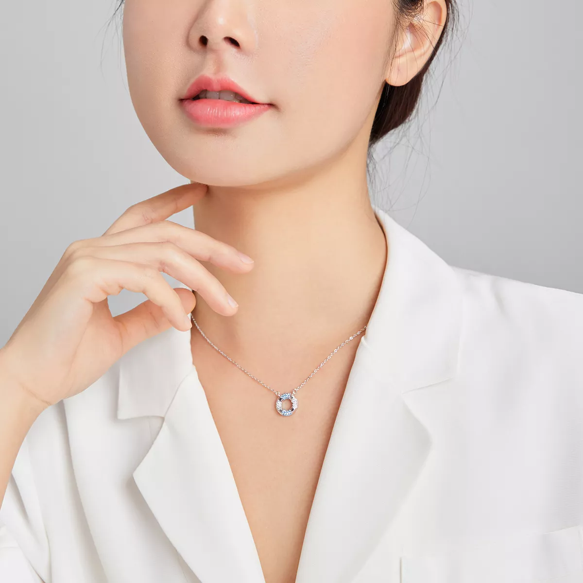 Colar Happy Swimming Ring estilo Pandora - SCN447