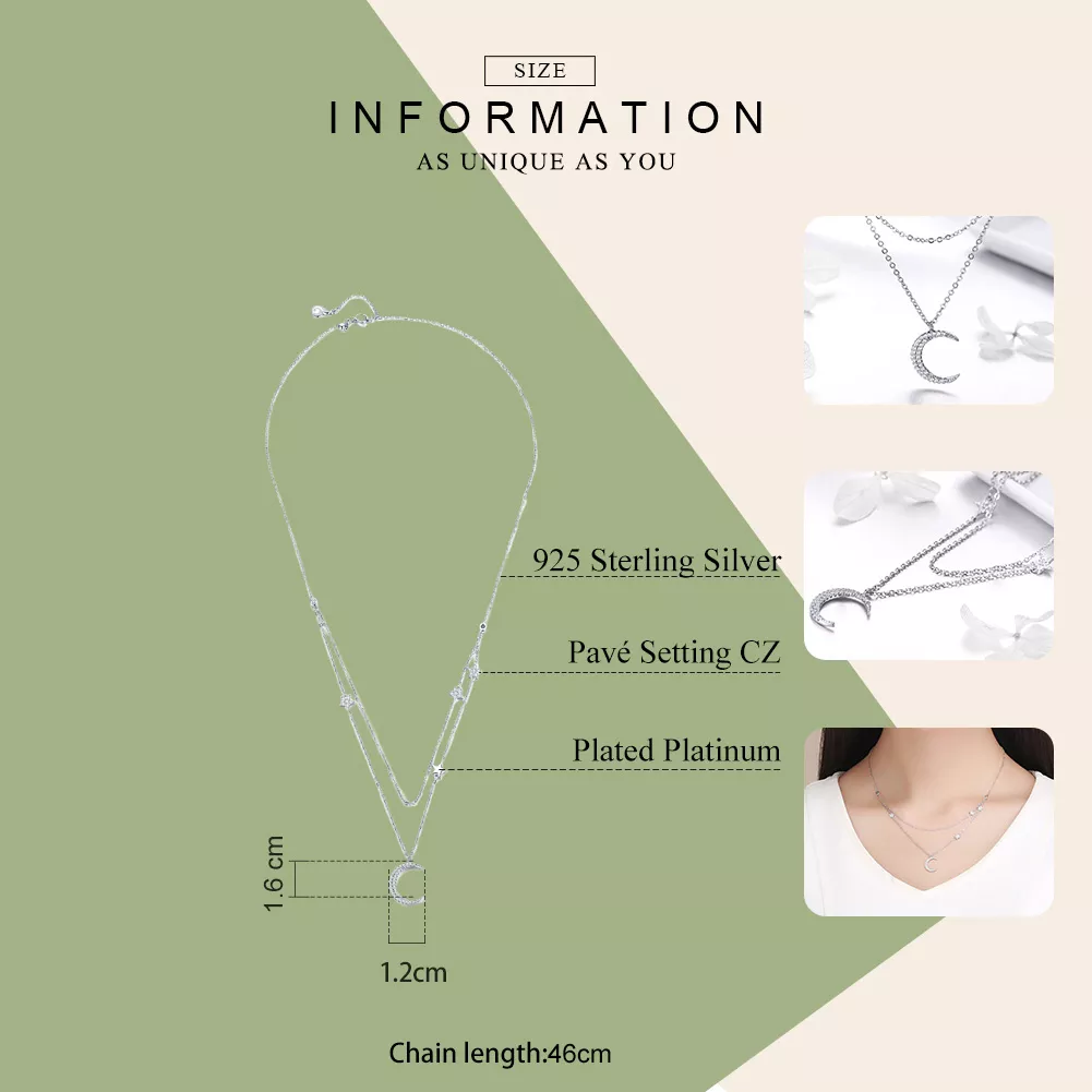 Colar Lua e estrelas life Pandora - BSN038