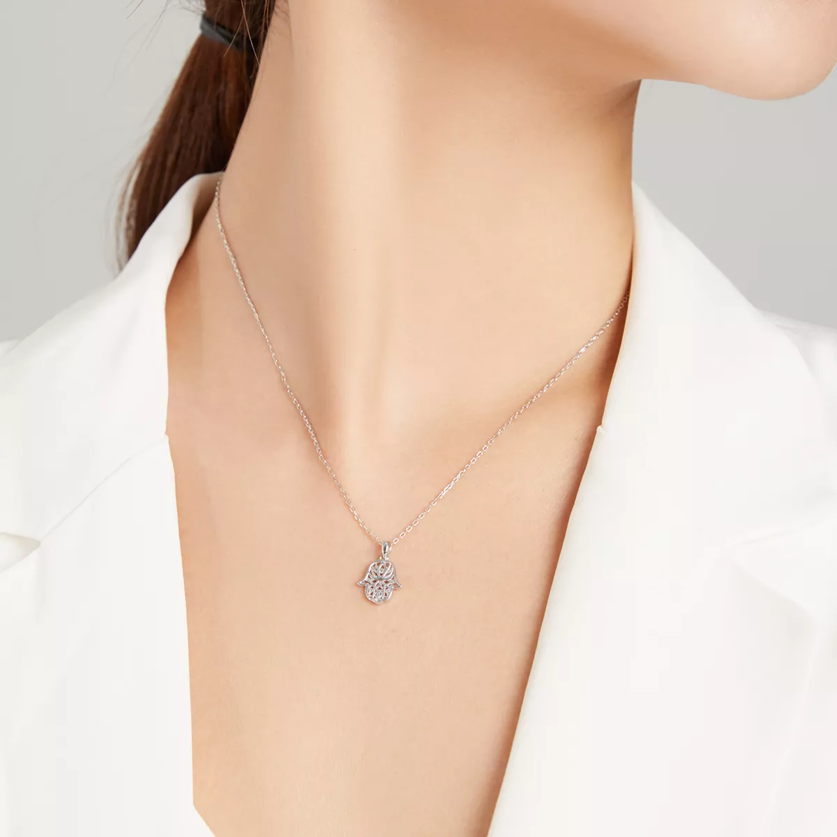 Colar Mão da Sorte life Pandora - SCN434