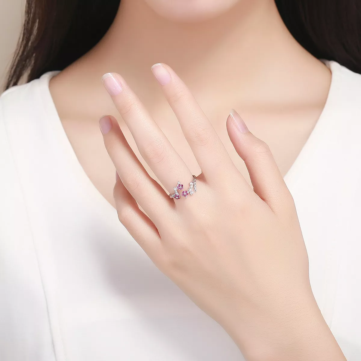 Anel ameixa Bossom life Pandora - BSR022