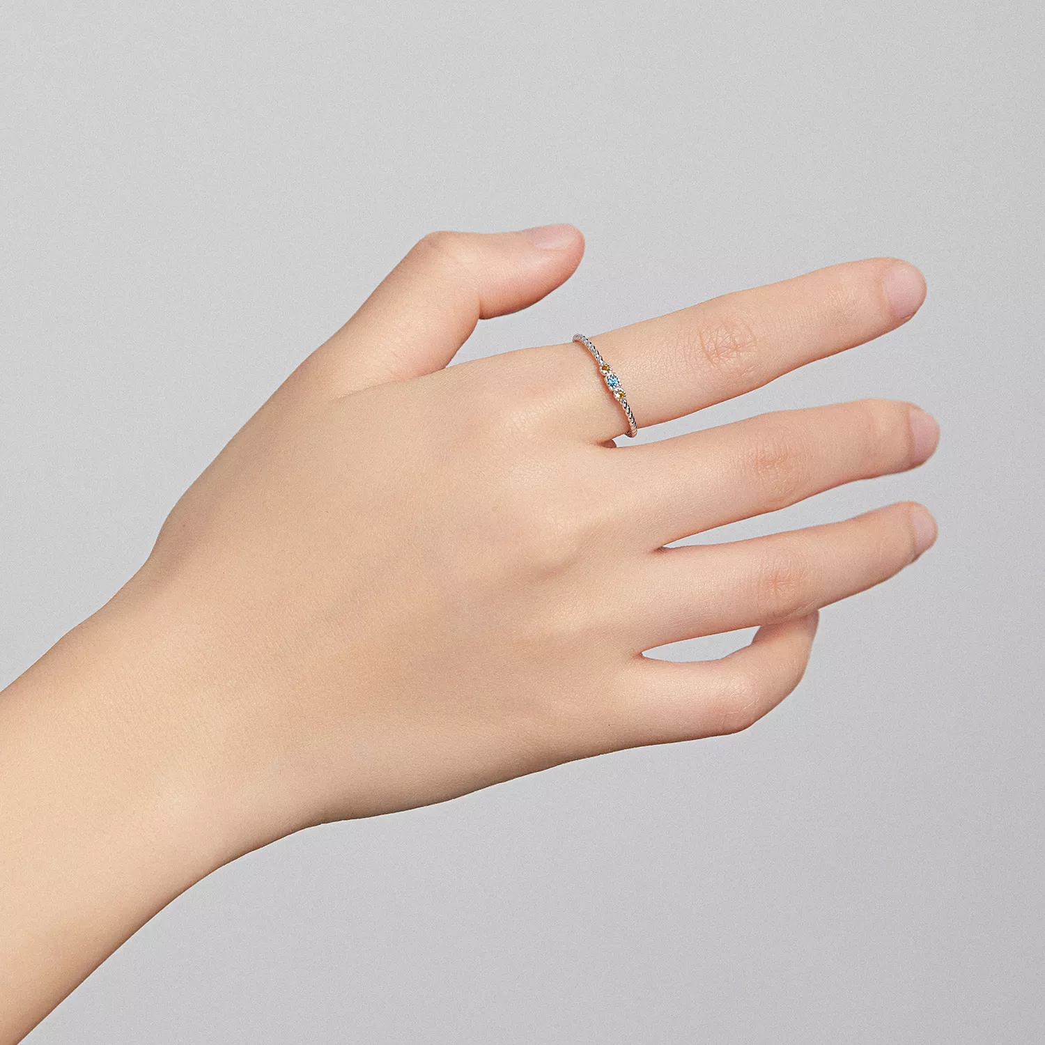 Anel Amor do arco-íris estilo Pandora - SCR721