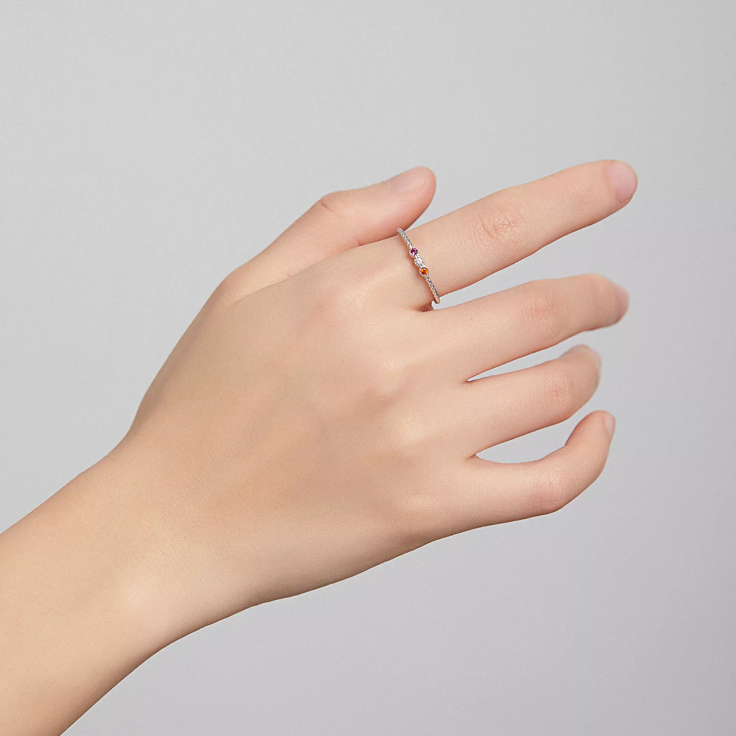 Anel Amor do arco-íris estilo Pandora - SCR722