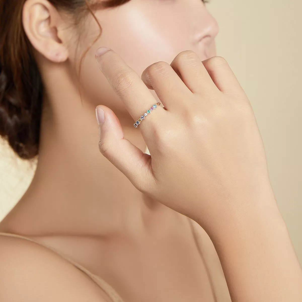 Anel arco-íris life Pandora - SCR697