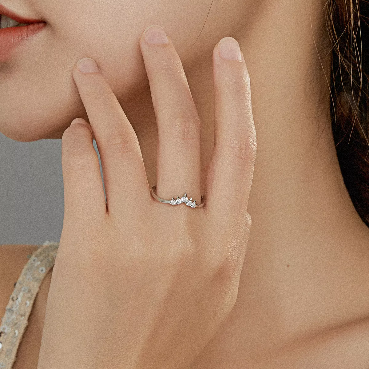 Anel Coroa de princesa estilo Pandora - SCR686