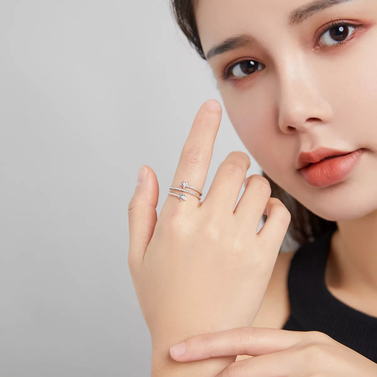 Anel Duas Estrelas life Pandora - SCR718