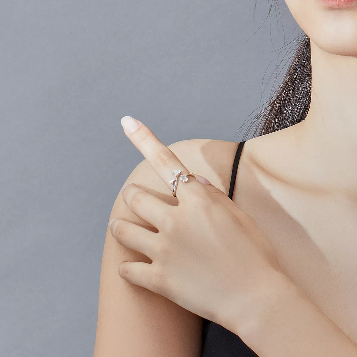 Anel Folha de ginkgo life Pandora - BSR097