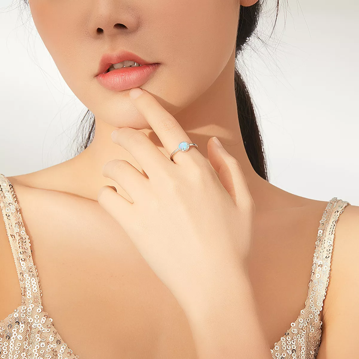 Anel Gatinho em brilho estilo Pandora - SCR651